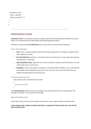 Java notes | All Basics | | PDF