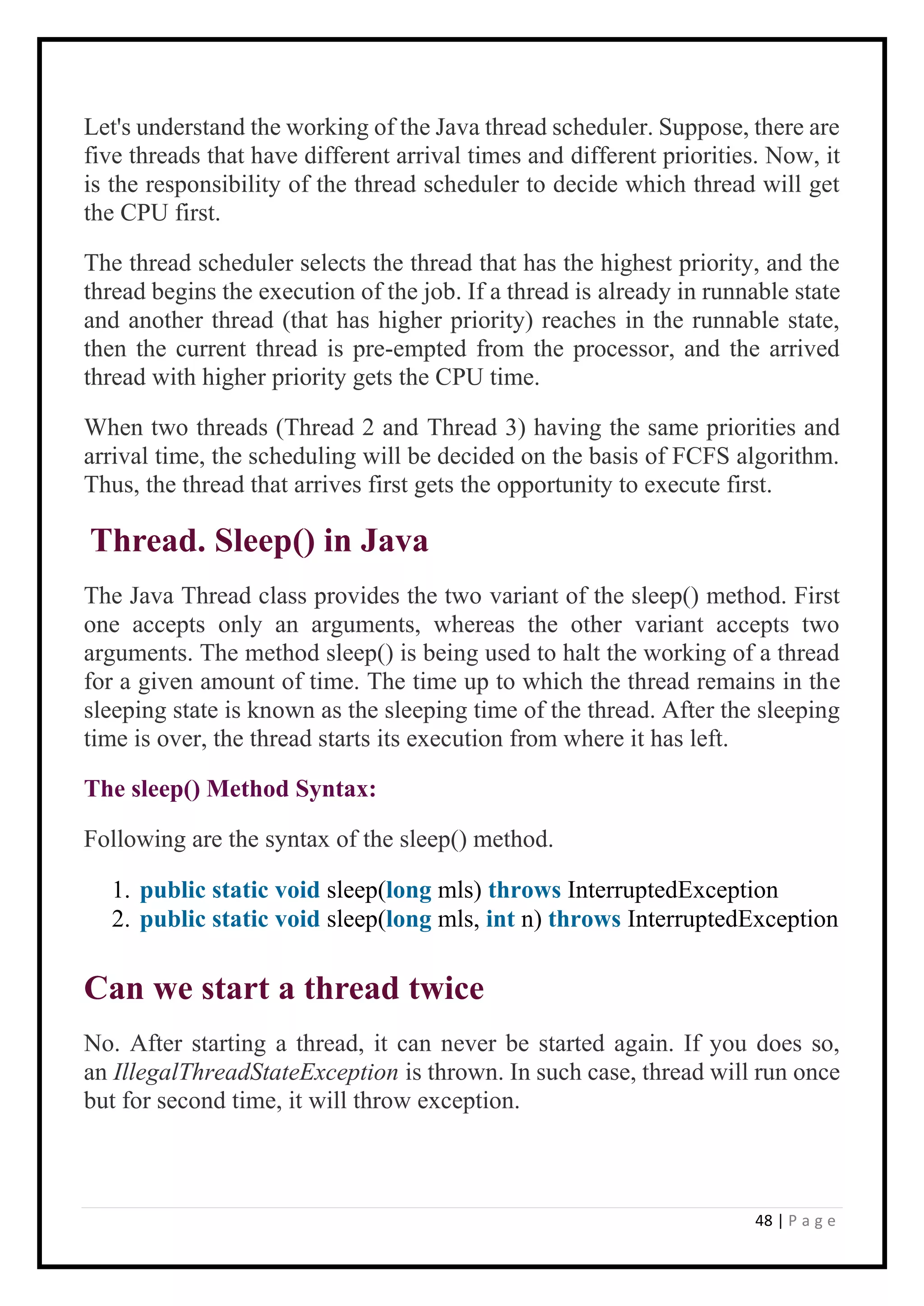java notes.pdf | Programming Languages | Computing