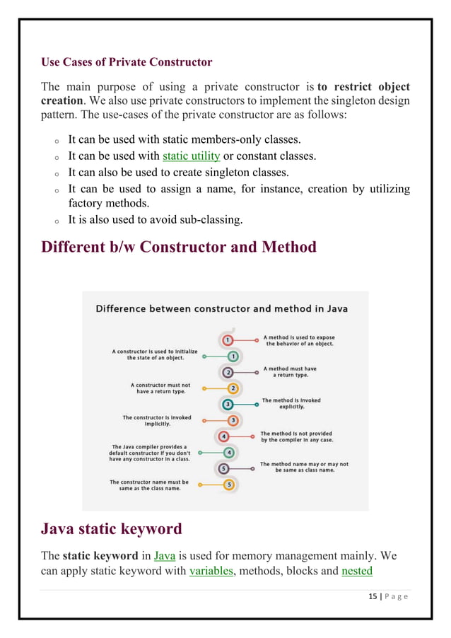 java notes.pdf | Programming Languages | Computing