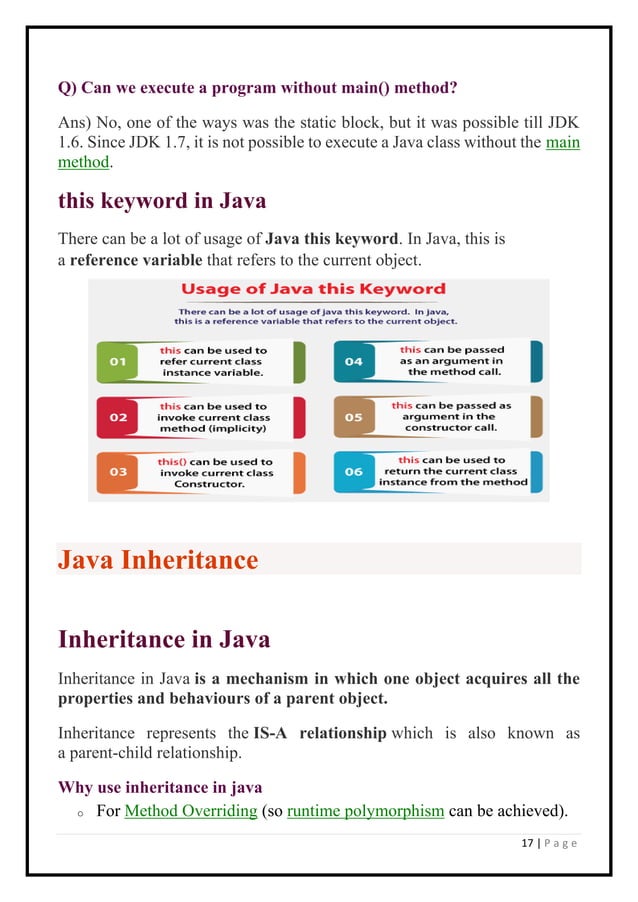 java notes.pdf | Programming Languages | Computing