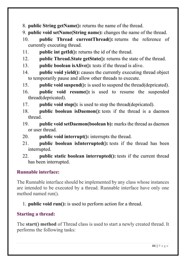 java notes.pdf | Programming Languages | Computing
