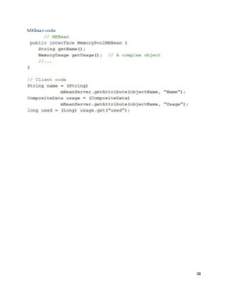 38
MXBean code
 