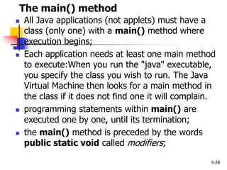 xyz code: create executable java applications with a... Java notes(OOP) jkuat IT esection | PPTX