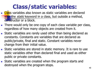 Java notes(OOP) jkuat IT esection | PPTX