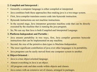 JAVA NOTES UNIT I,II,III.pptx threeunits ppt | PPTX