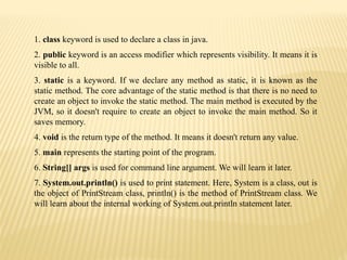 JAVA NOTES UNIT I,II,III.pptx threeunits ppt | PPTX