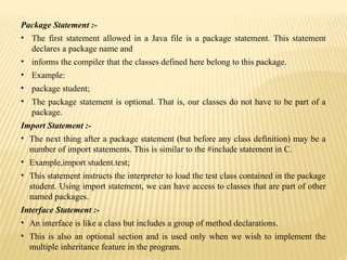 JAVA NOTES UNIT I,II,III.pptx threeunits ppt | PPTX