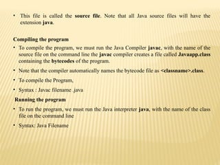 JAVA NOTES UNIT I,II,III.pptx threeunits ppt | PPTX