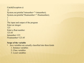 JAVA NOTES UNIT I,II,III.pptx threeunits ppt | PPTX