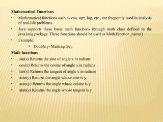 JAVA NOTES UNIT I,II,III.pptx threeunits ppt | PPTX