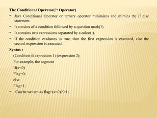 JAVA NOTES UNIT I,II,III.pptx threeunits ppt | PPTX