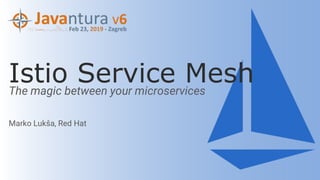 Istio Service MeshThe magic between your microservices
Marko Lukša, Red Hat
 