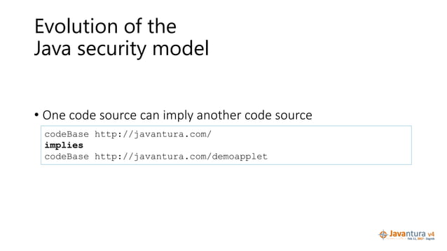 Javantura v4 - Security architecture of the Java platform - Martin ...