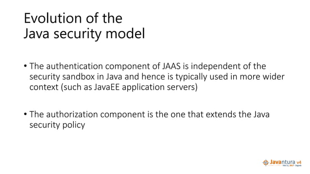 Javantura v4 - Security architecture of the Java platform - Martin ...