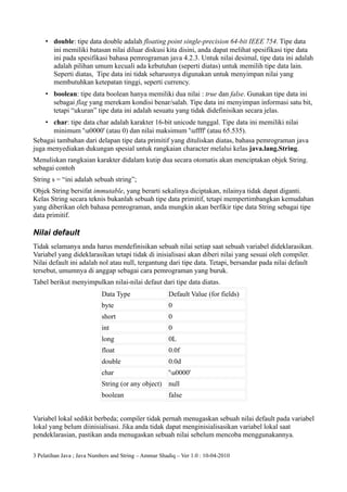 Java numbers | PDF