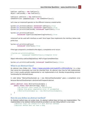 Java object oriented programming - OOPS | PDF