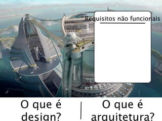 Requisitos não funcionais




O que é      O que é
design?    arquitetura?
 