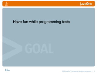 Have fun while programming tests 