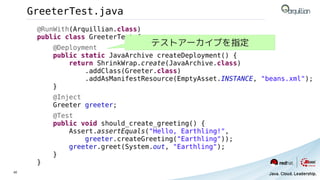Javaone2012 BoF2-02 コンテナでテストをまわせ！Java EEへの自動テストの導入 Slide 40