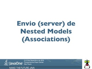 Envio (server) de
 Nested Models
 (Associations)
 