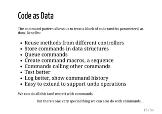 Command pattern vs. MVC: Lean Beans (are made of this) | PDF