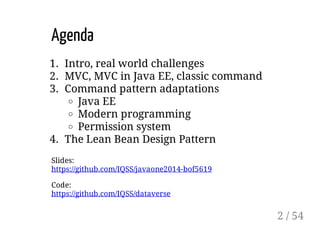 Command pattern vs. MVC: Lean Beans (are made of this) | PDF