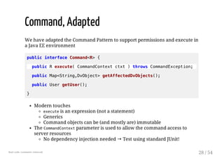 Command pattern vs. MVC: Lean Beans (are made of this) | PDF