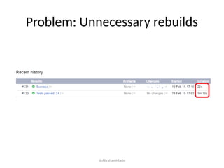 Problem: Unnecessary rebuilds
@AbrahamMarin
 