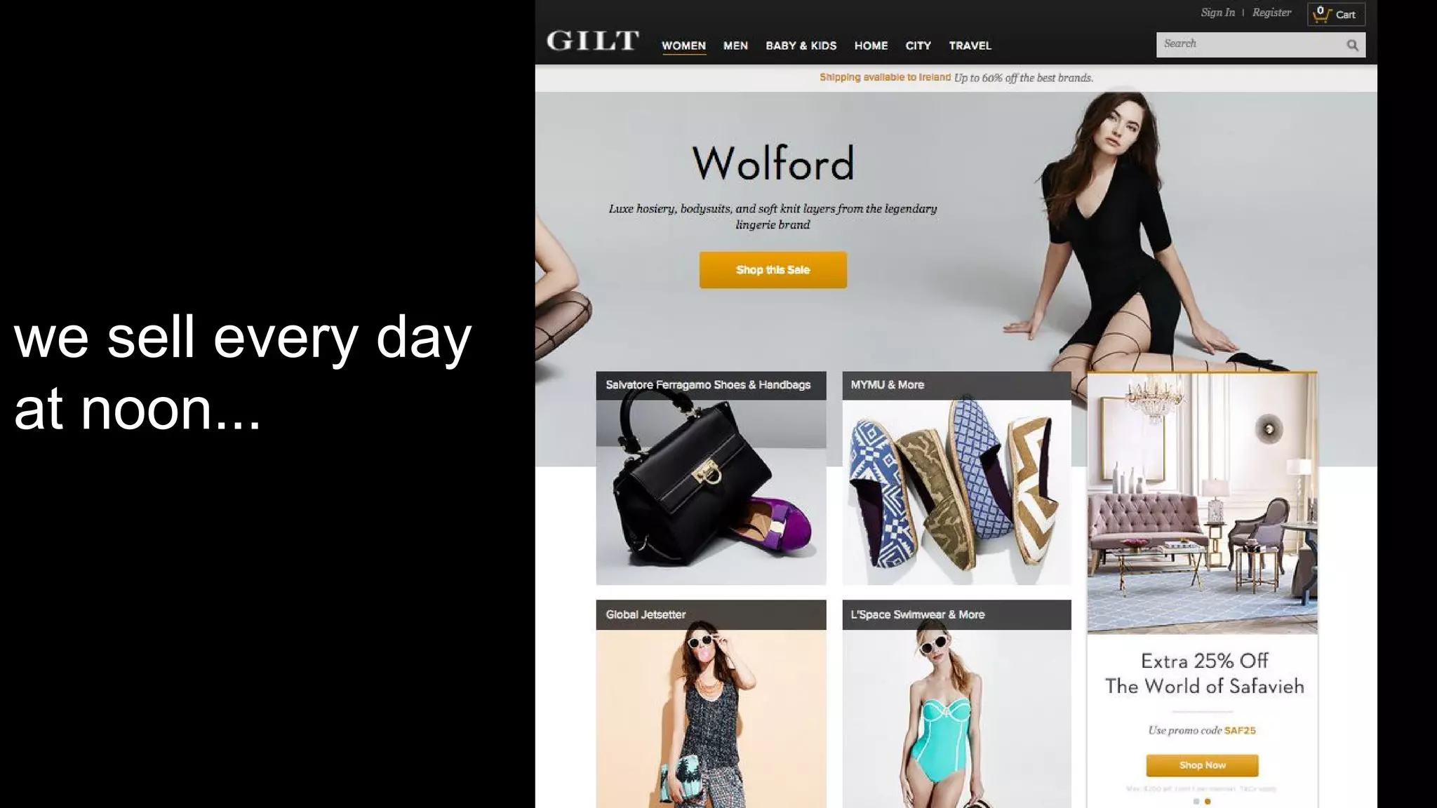 we sell every day
at noon...
 