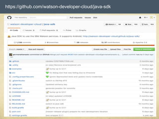 https://github.com/watson-developer-cloud/java-sdk
 