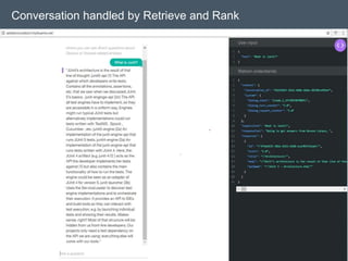 Conversation handled by Retrieve and Rank
 
