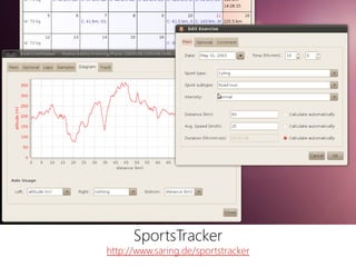 SportsTracker 
http://www.saring.de/sportstracker  