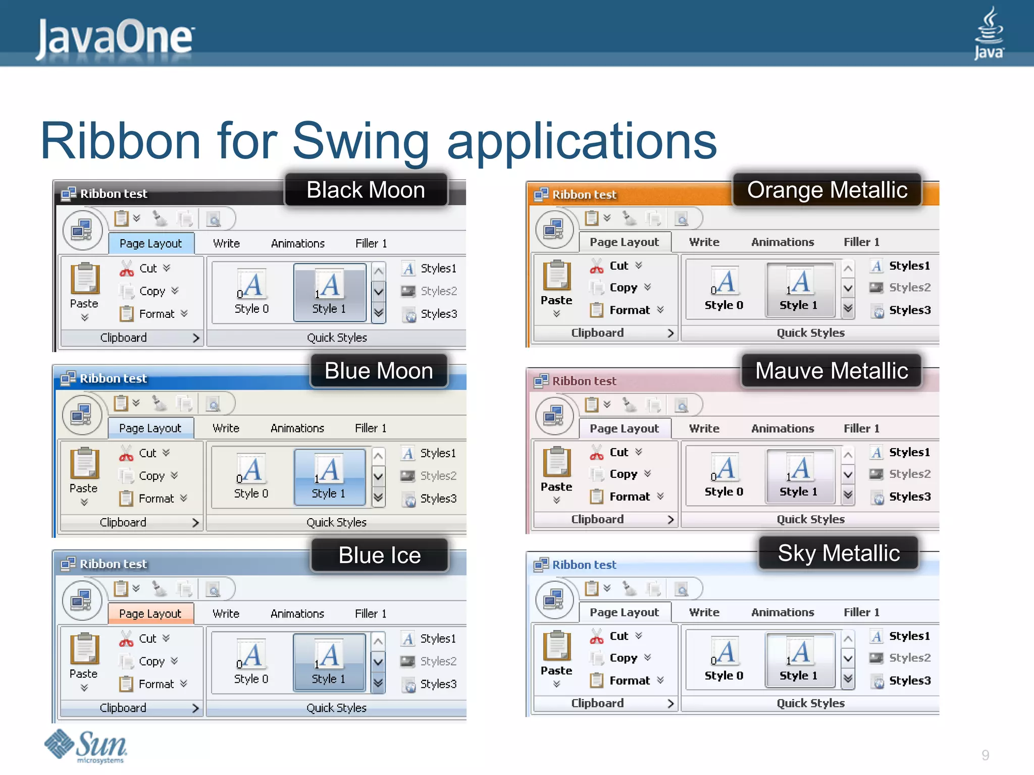 Ribbon for Swing applications
           Black Moon           Orange Metallic




            Blue Moon           Mauve Metallic




             Blue Ice             Sky Metallic




                                                  9
 