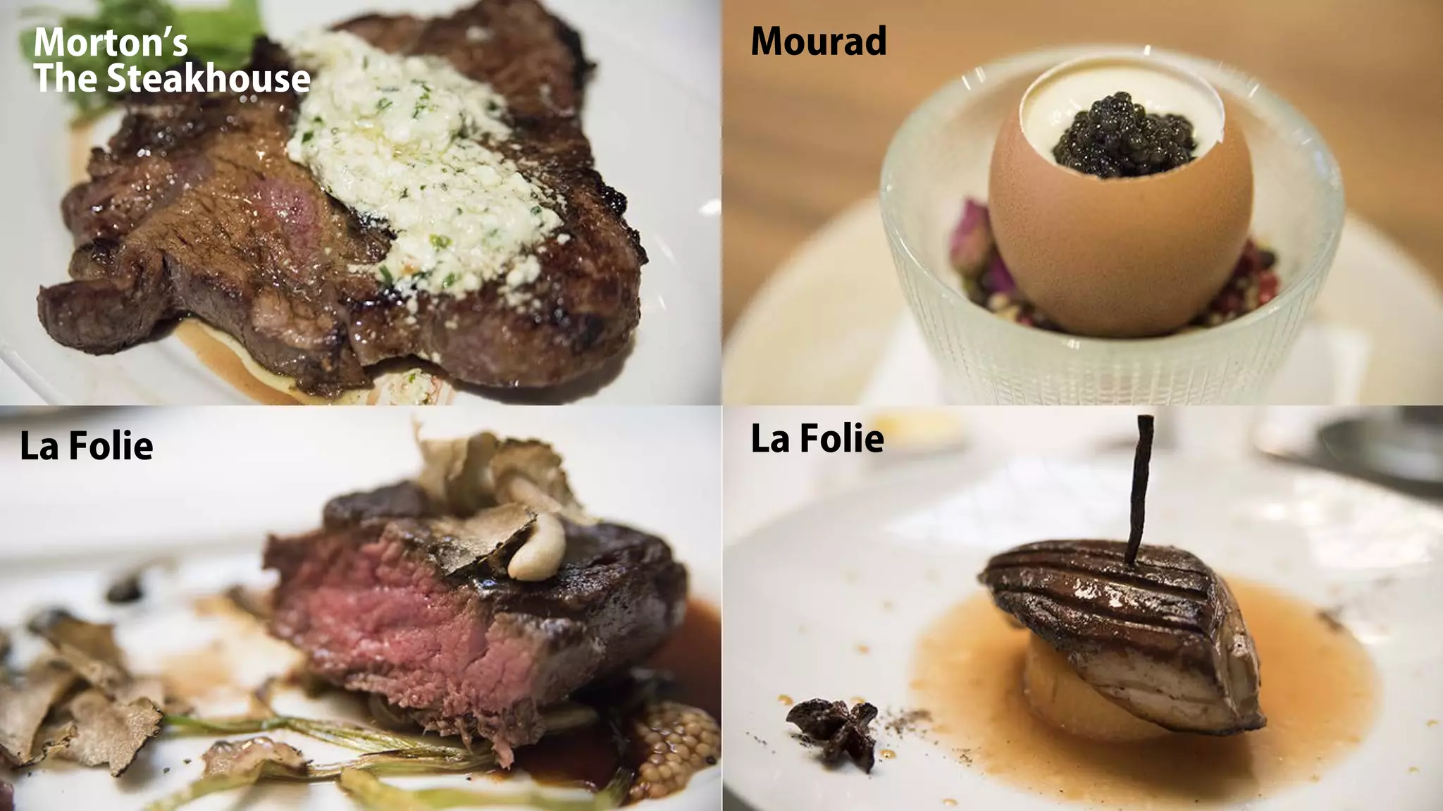 Morton s
The Steakhouse
’
La Folie La Folie
Mourad
 