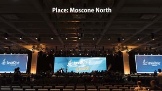 9/18 9/19 9/20 9/21 9/22
Community
Session
Reception
Conference Session
Appreciate
Event
Community
Keynote
Sun Mon Tue Wed Thu
8:30
9:00
21:00
BOF
Java
Keynote
Place: Moscone North
 