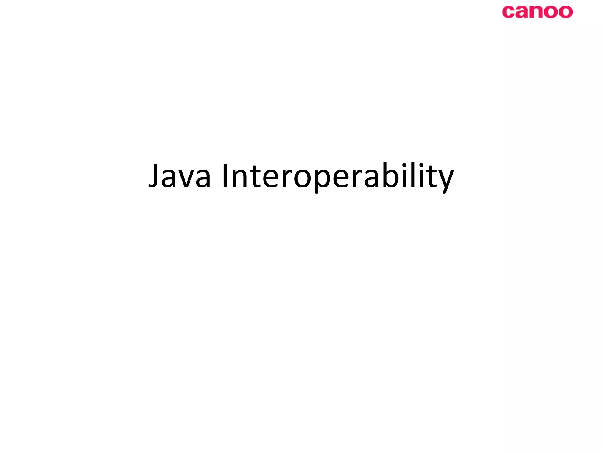 Java Interoperability 