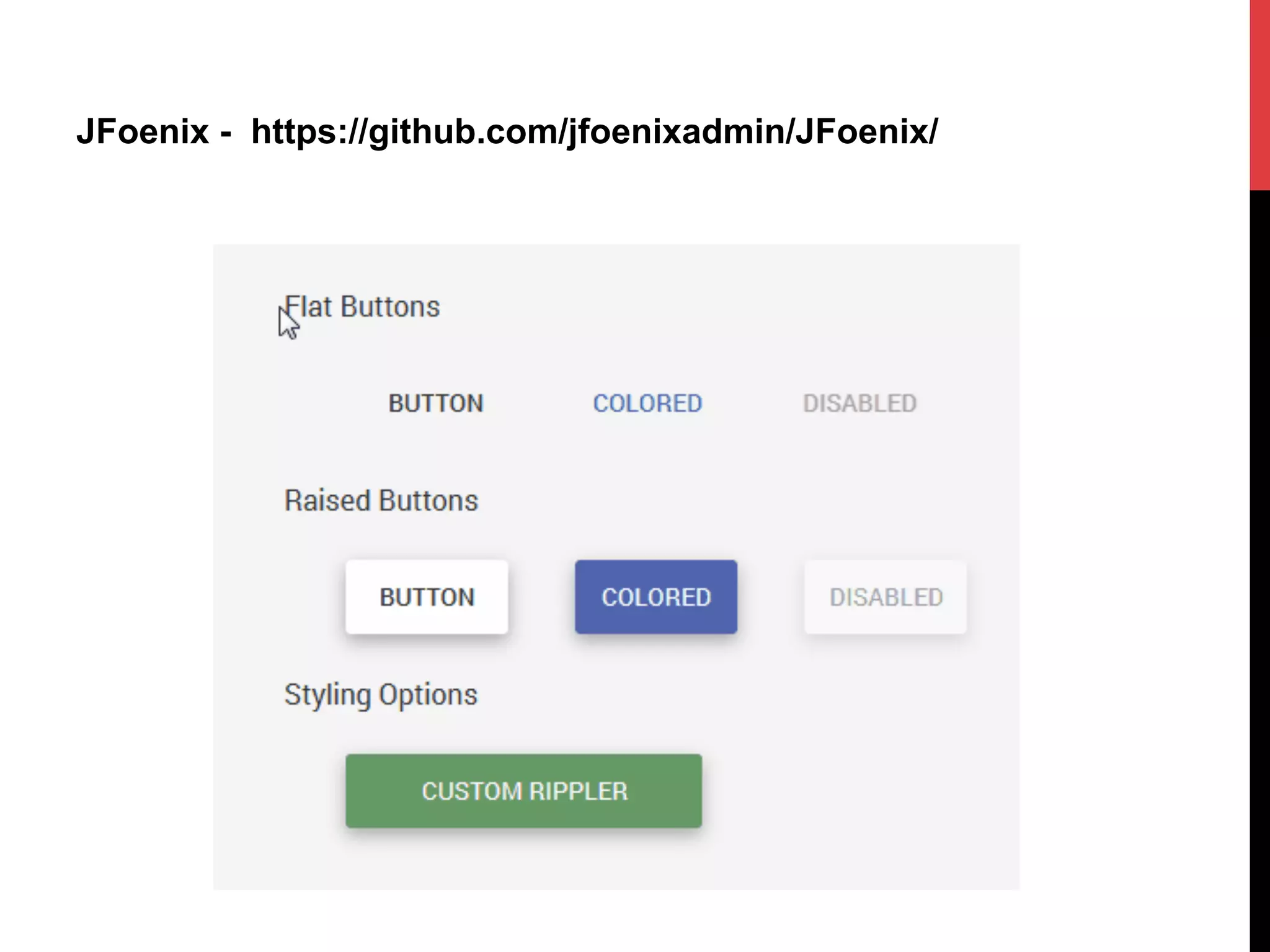 JFoenix - https://github.com/jfoenixadmin/JFoenix/
 