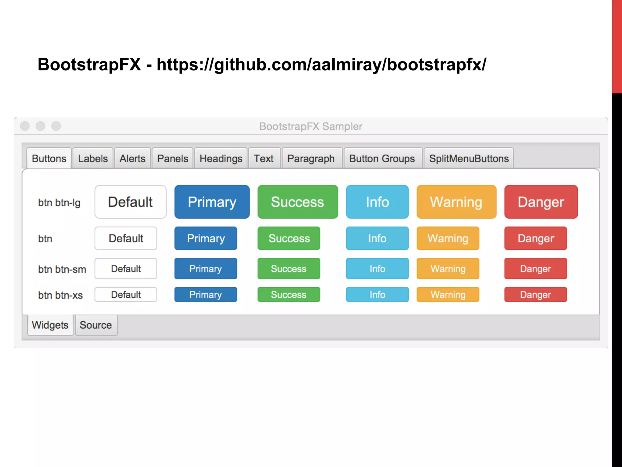 BootstrapFX - https://github.com/aalmiray/bootstrapfx/
 