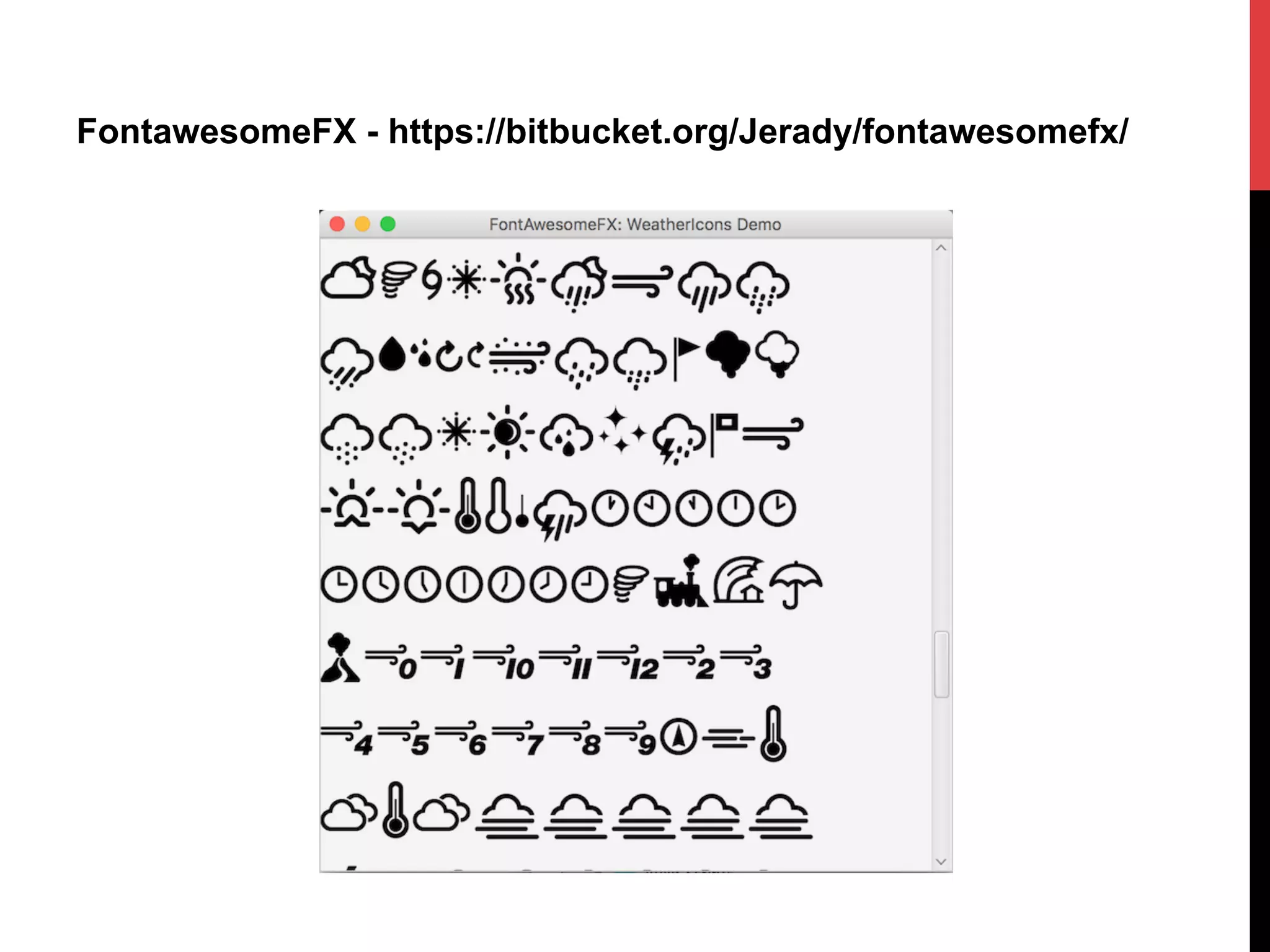 FontawesomeFX - https://bitbucket.org/Jerady/fontawesomefx/
 