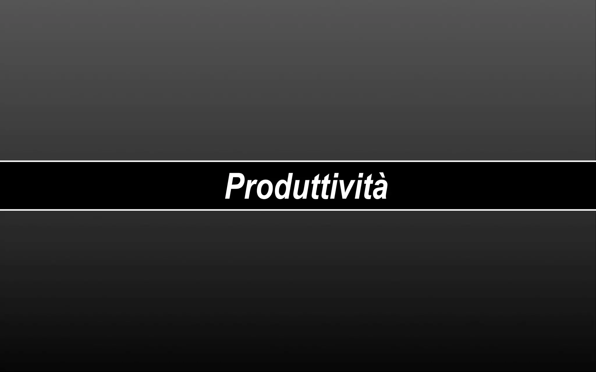 Produttività 