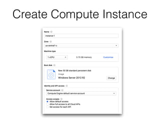 Create Compute Instance
 