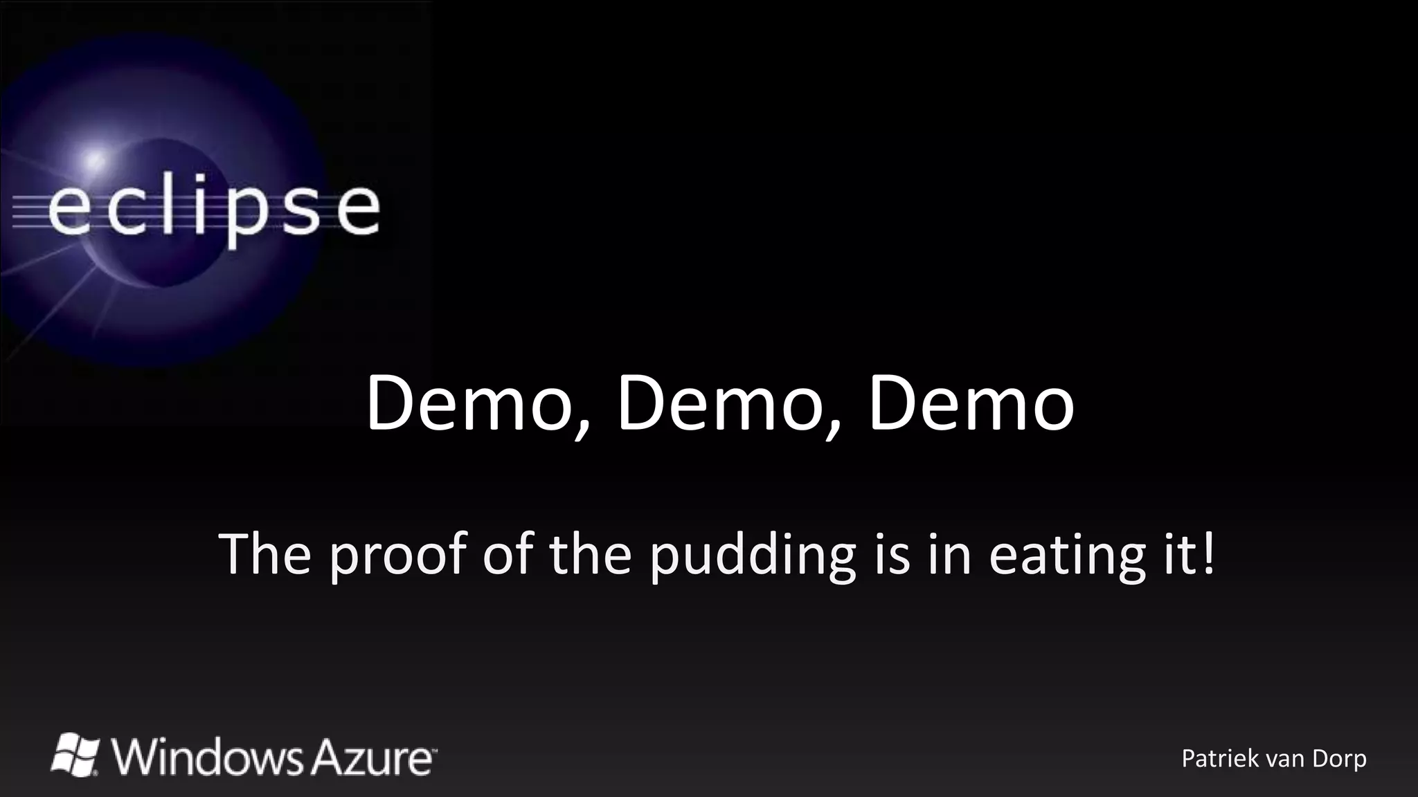 Java on Windows Azure | PPT