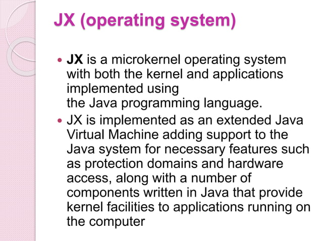 Java operating system | PPT