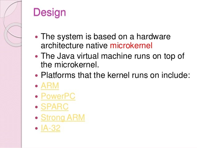 Java operating system