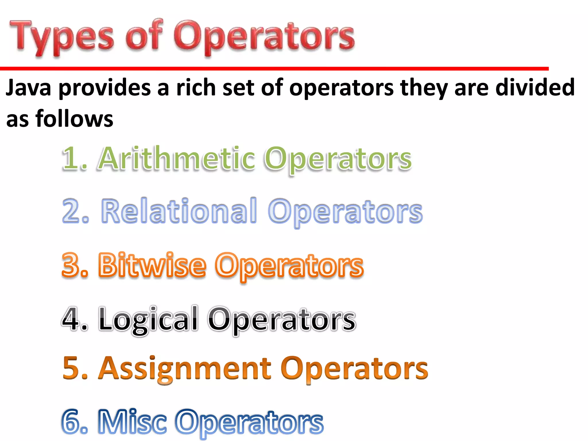 Java Operators.ppt