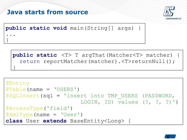 Java overview the piramide of success | PPT