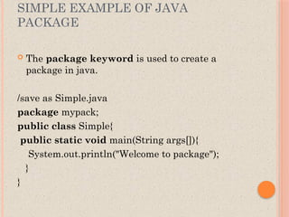 java package in java.. in java packages. | PPT