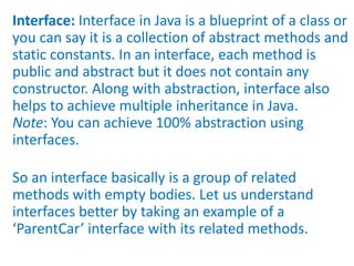 Java OOPS Concept | PPTX