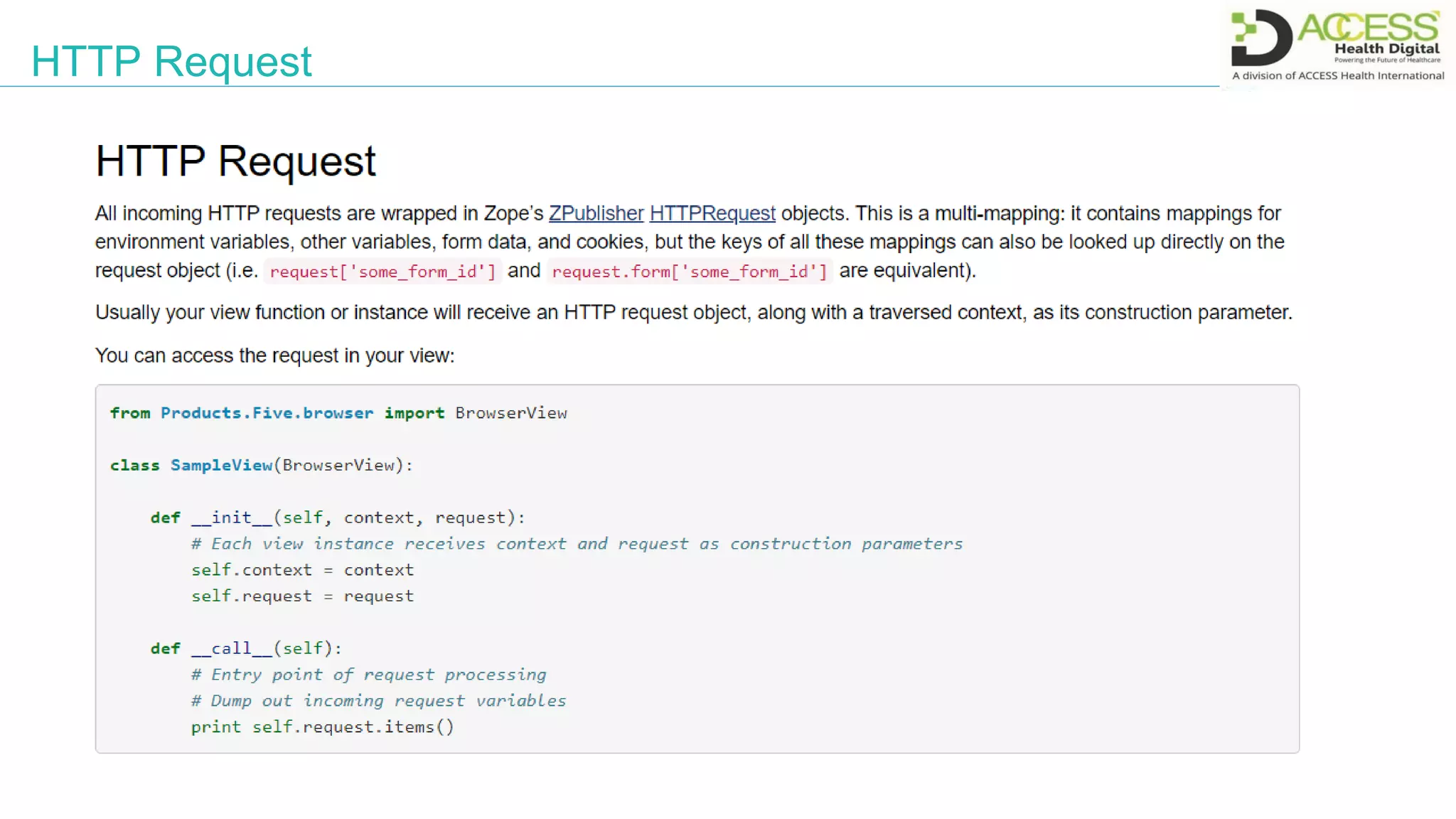 HTTP Request
 
