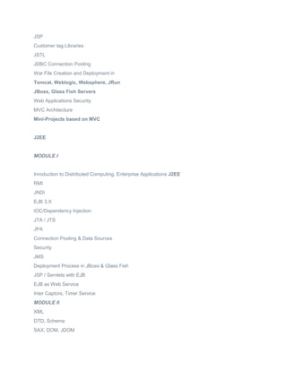 Java course training institute ameerpet hyderabad | PDF